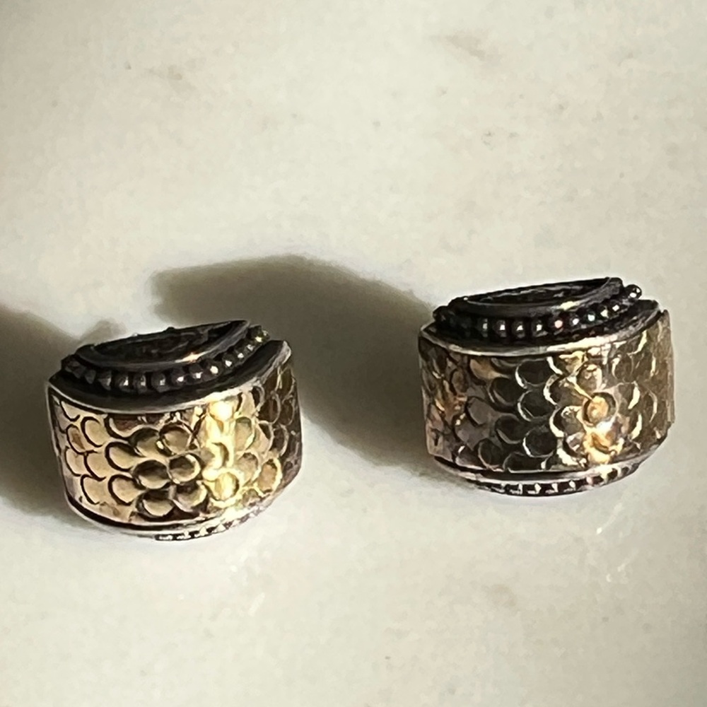 JOHN HARDY Dot Collection 18K & Sterling Stud Earrings
